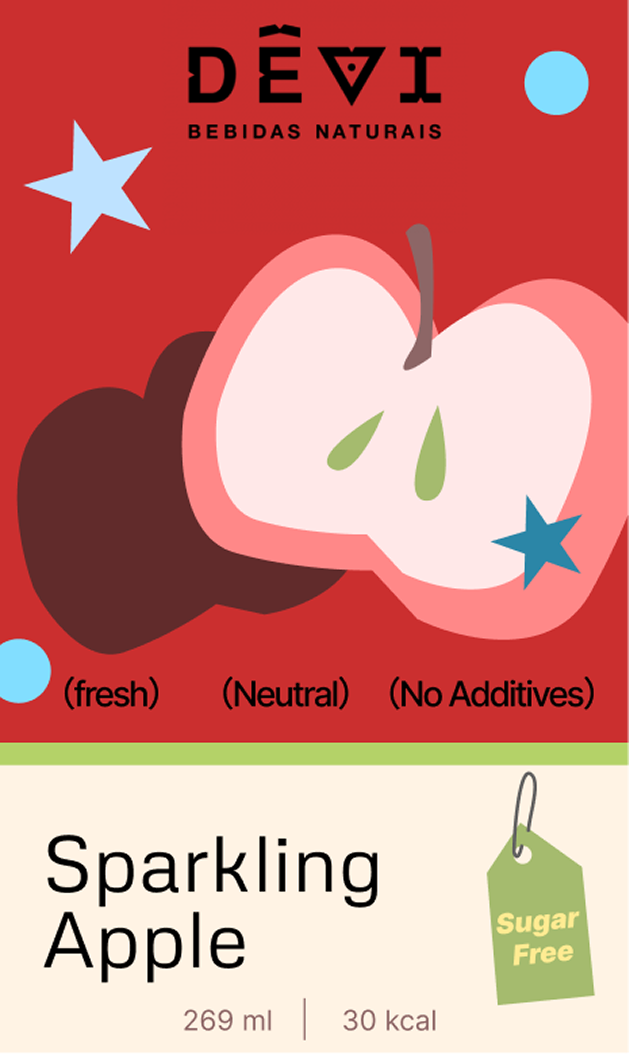 Sparkling Apple label design